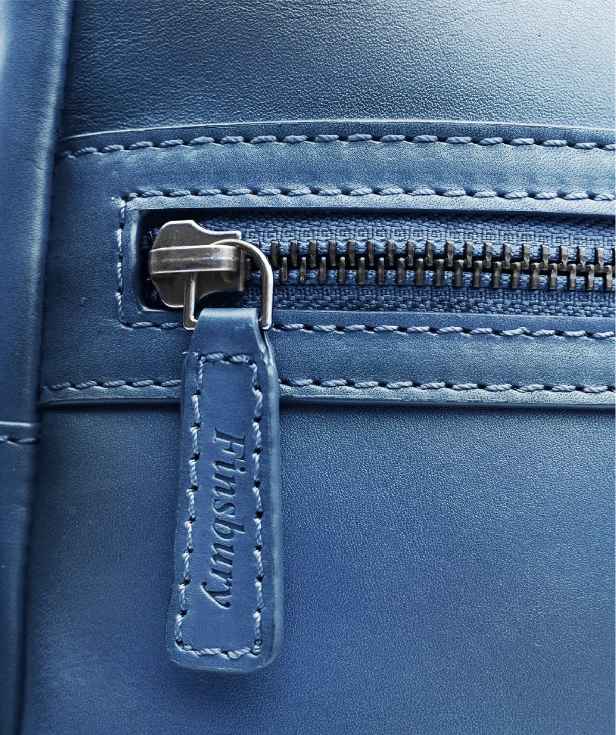 Sac à Dos en Cuir Patiné Bleu