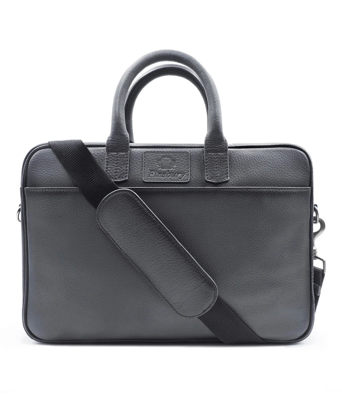 Grey Grained Briefcase