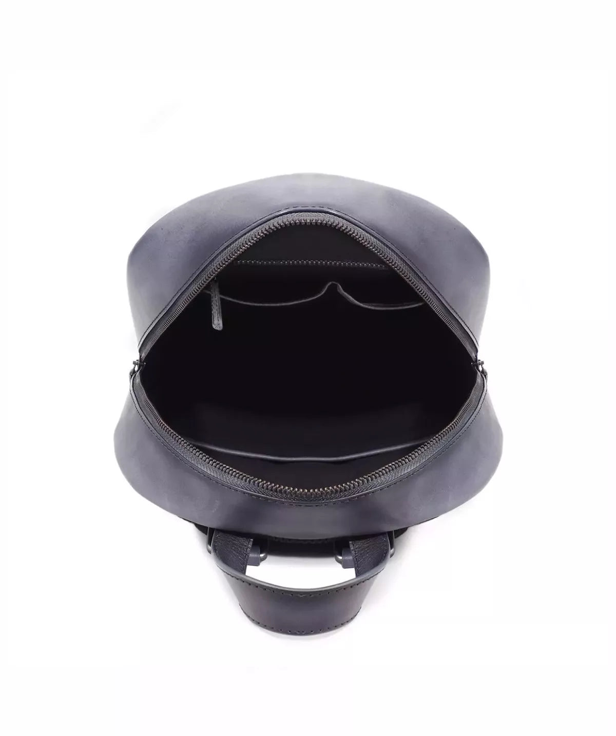 Sac à Dos en Cuir Patiné Gris