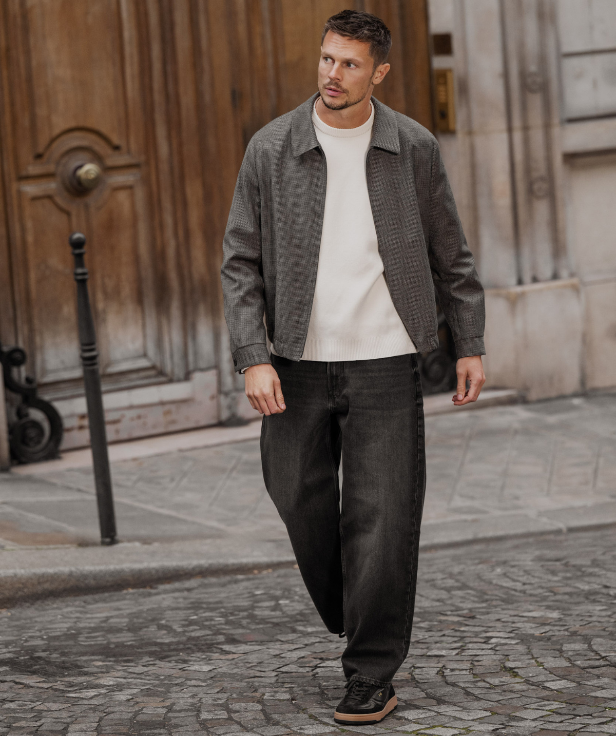 Sneakers JULES Noir Bi Matière