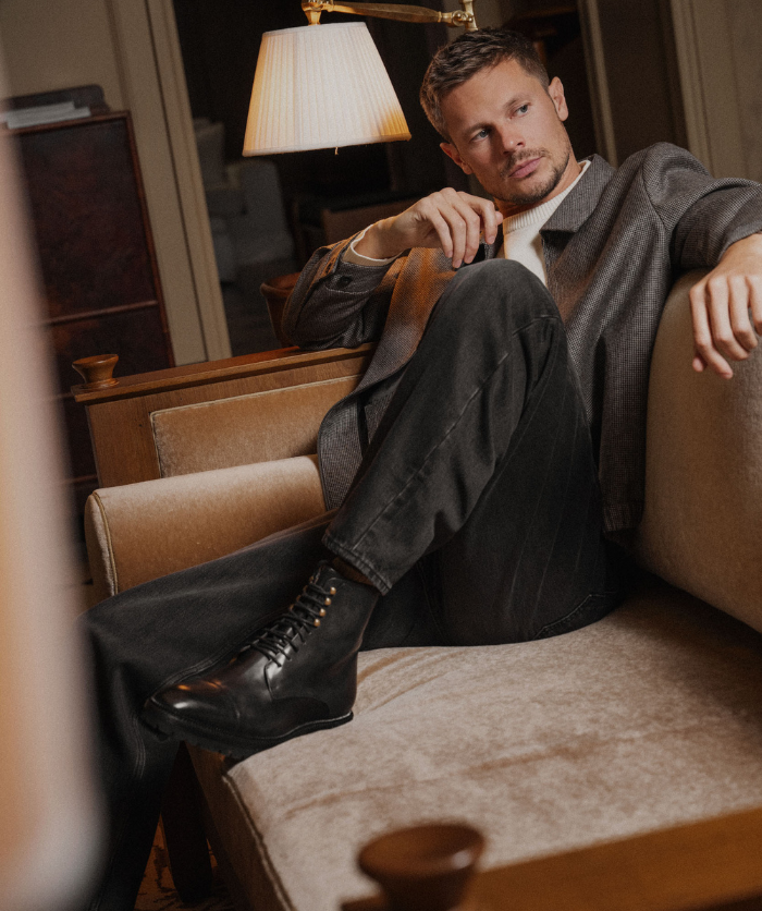 Bottines ALESSANDRO Gris Patiné