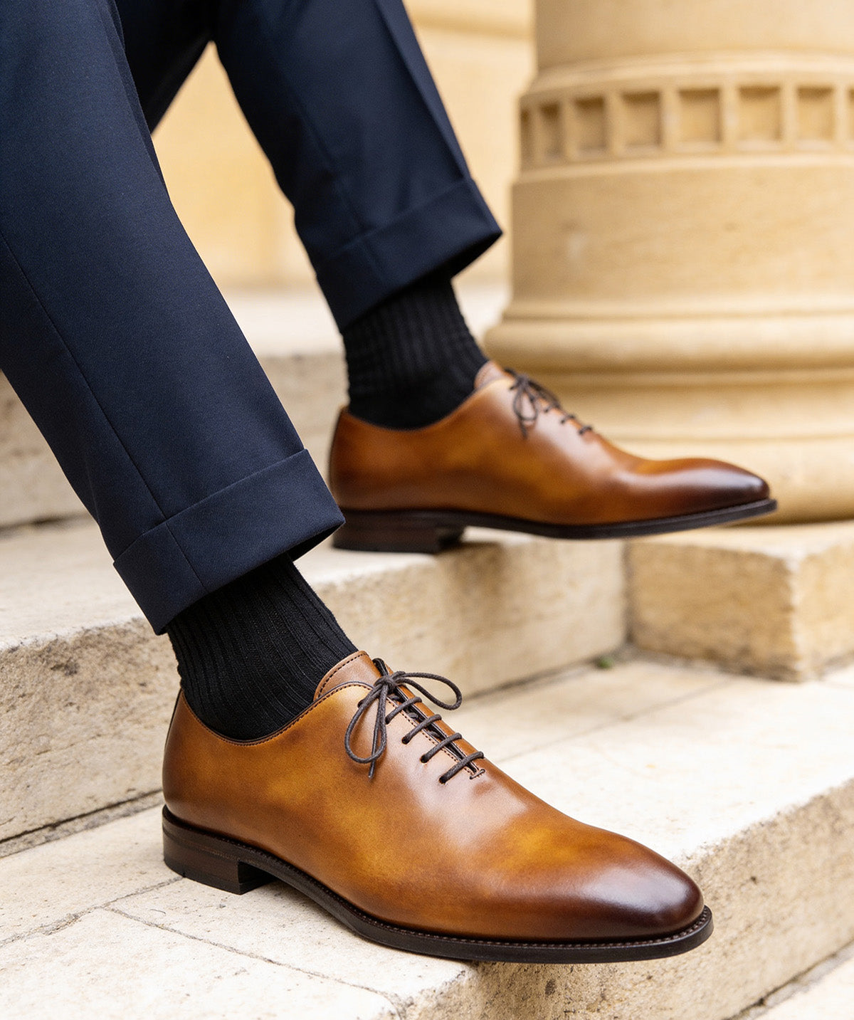 Richelieu GIULIA Marron Patiné