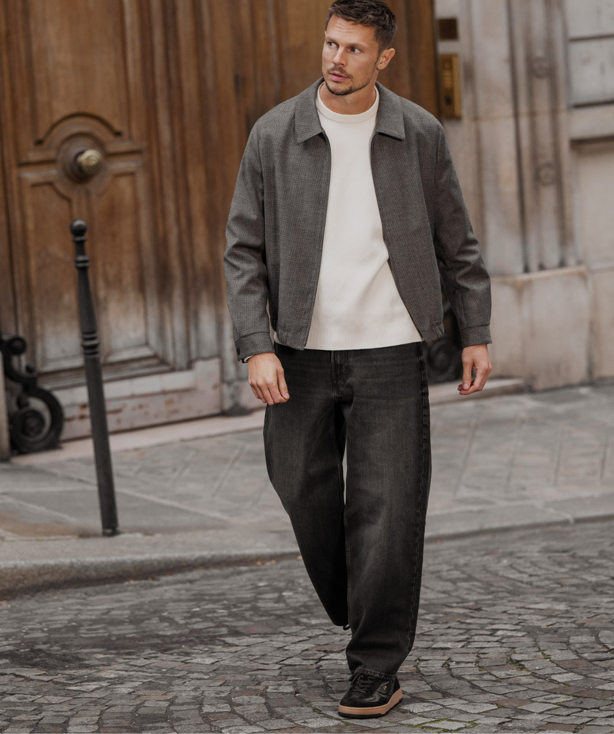 Sneakers JULES Noir Bi Matière