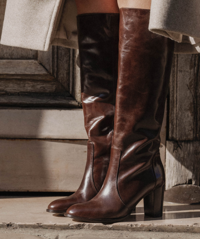 Bottes ADRIANA Brun Foncé