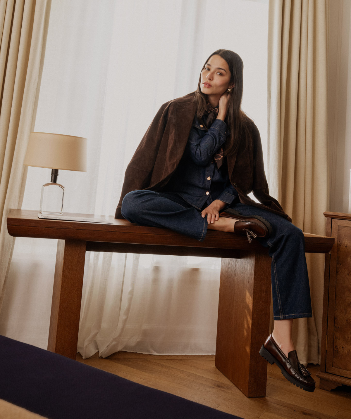 Mocassins ARIANE Brun