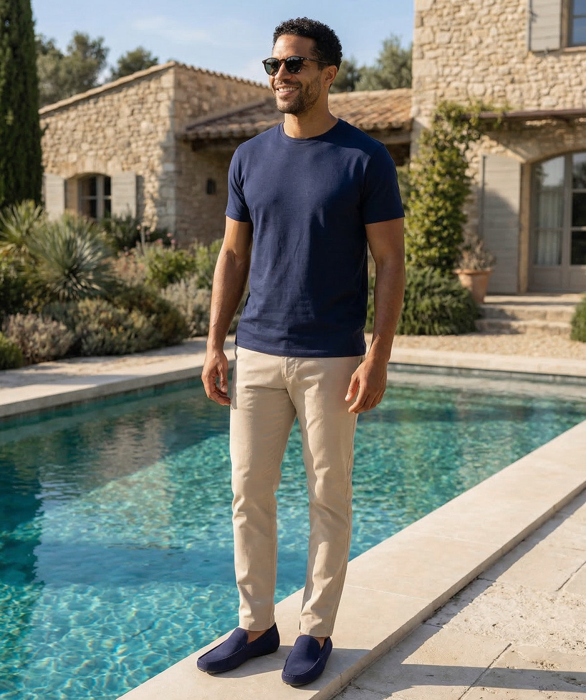 Mocassin DANDY Veau Velours Bleu Marine