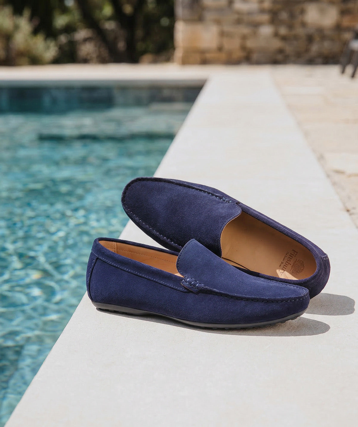 Mocassin DANDY Veau Velours Bleu Marine