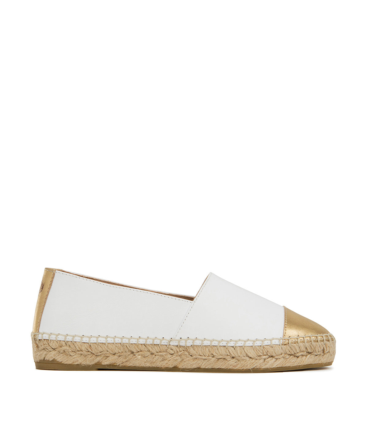 Espadrille IZIA Blanc et Or