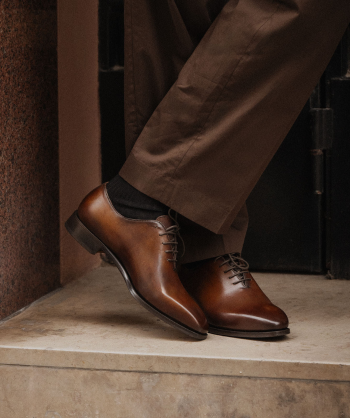 Richelieu ROMEO Marron Patiné