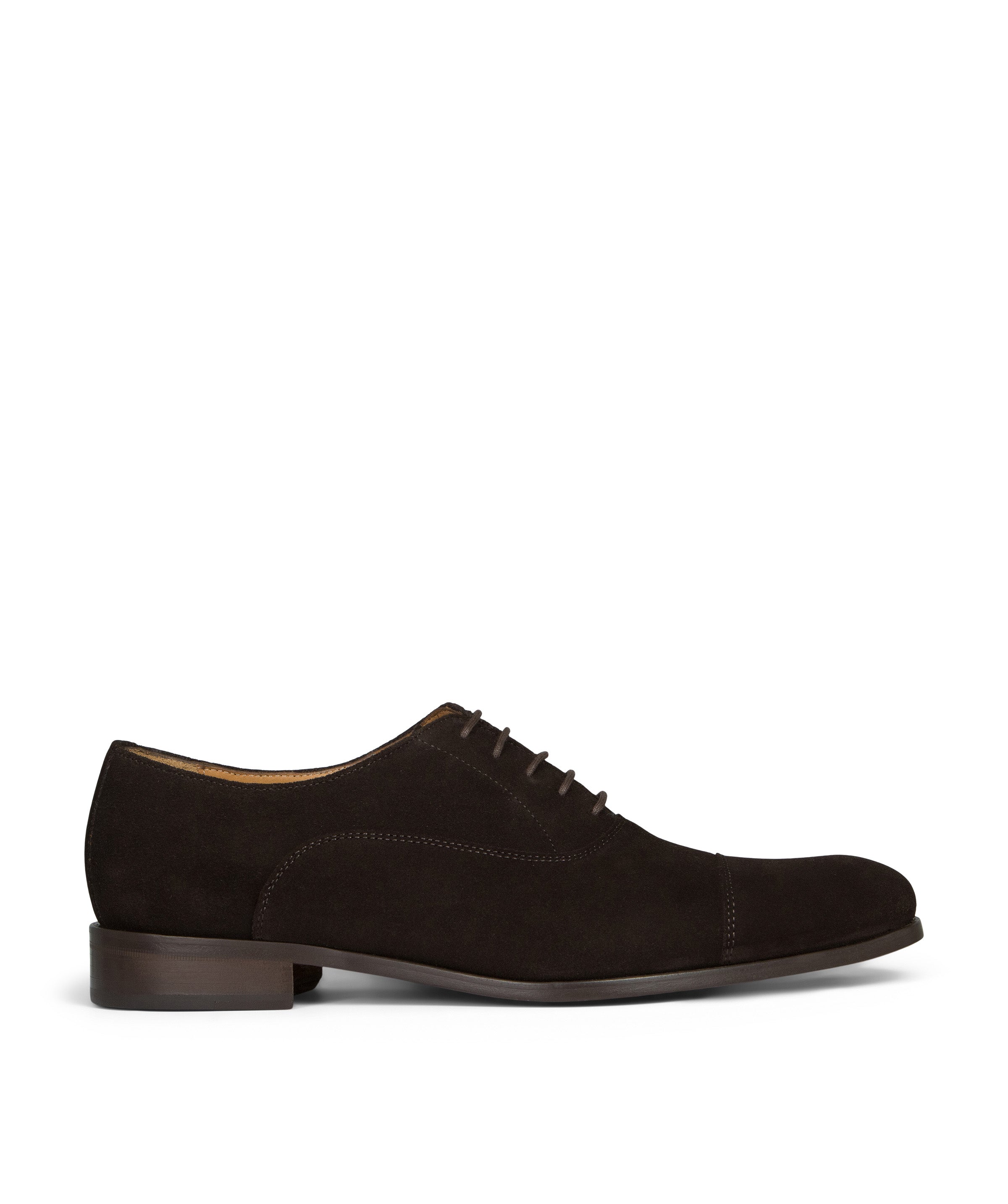 WHITNEY Dark Brown Suede Oxford - Finsbury Shoes display picture 1