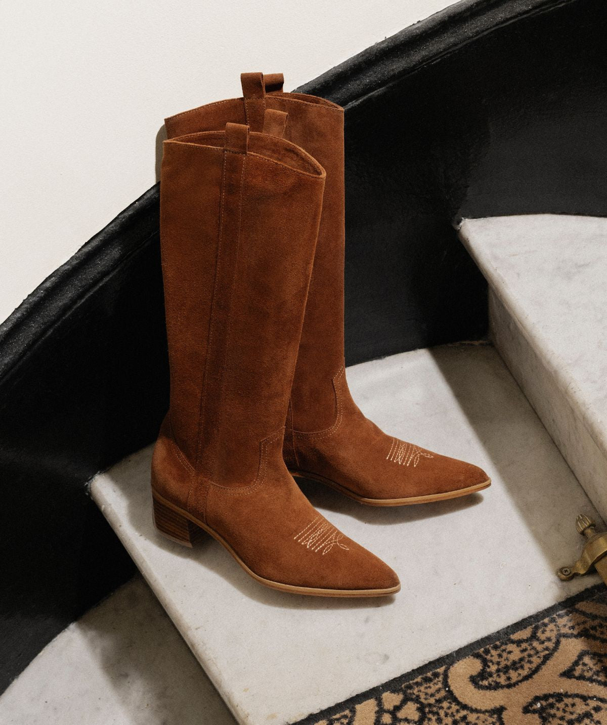 Bottes Santiags JUDITH Camel