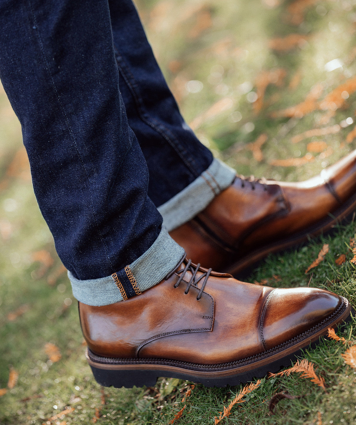 Bottines ALESSANDRO Marron Patiné