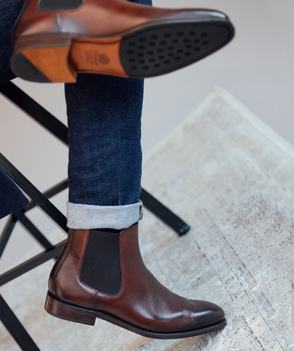 Bottines CHELSEA Noyer