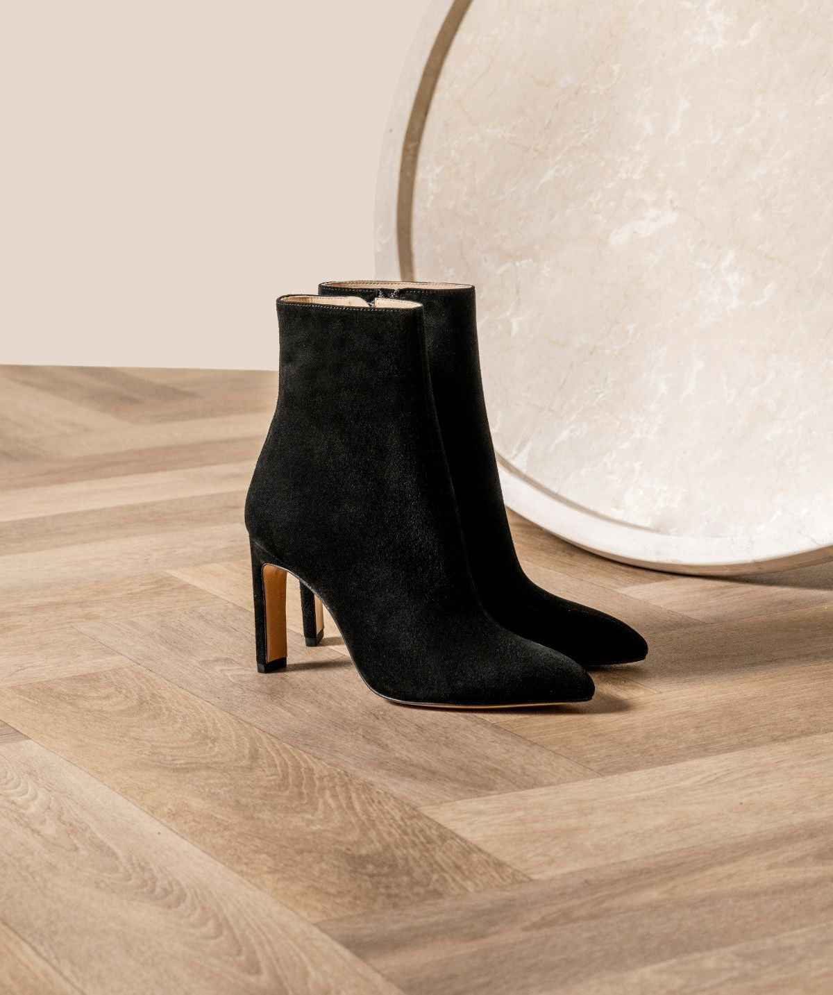 Bottines DAISYA Veau Velours Noir