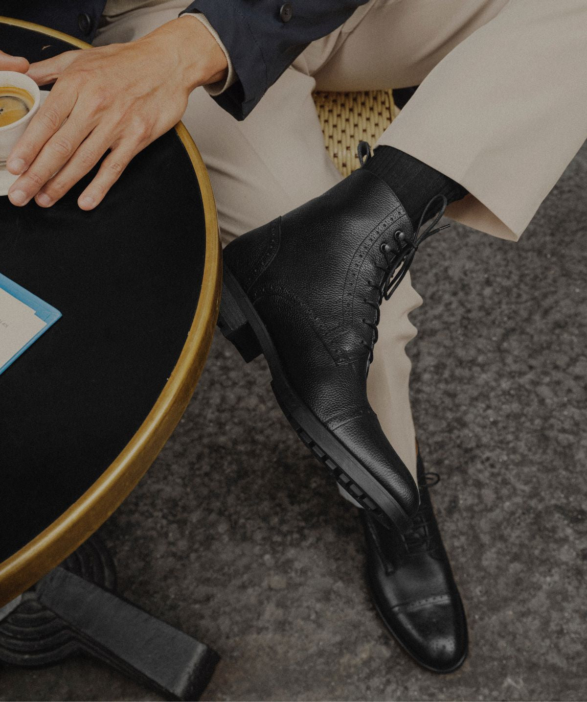 Bottines ERNESTO Grainé Noir