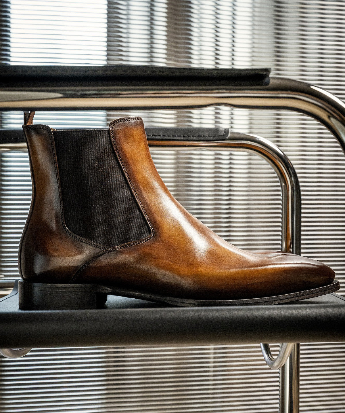 FIRENZE Patina Brown Ankle Boots