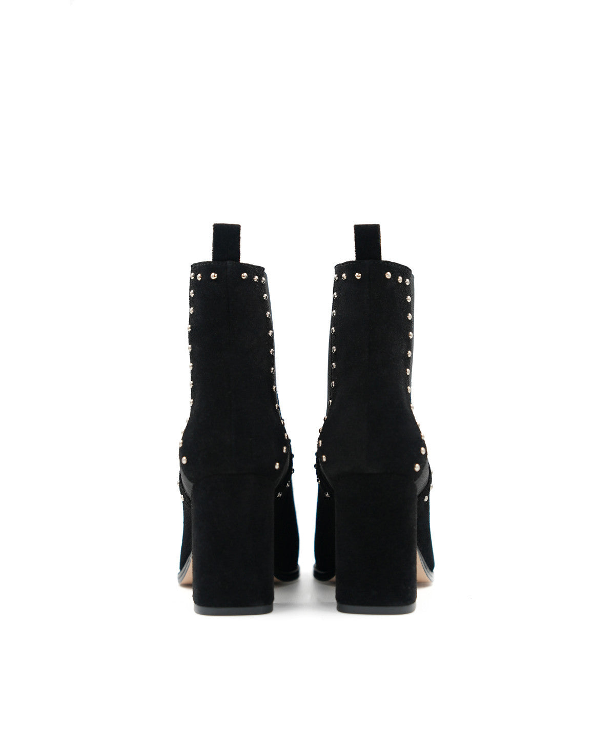 Bottines INES Veau Velours Noir