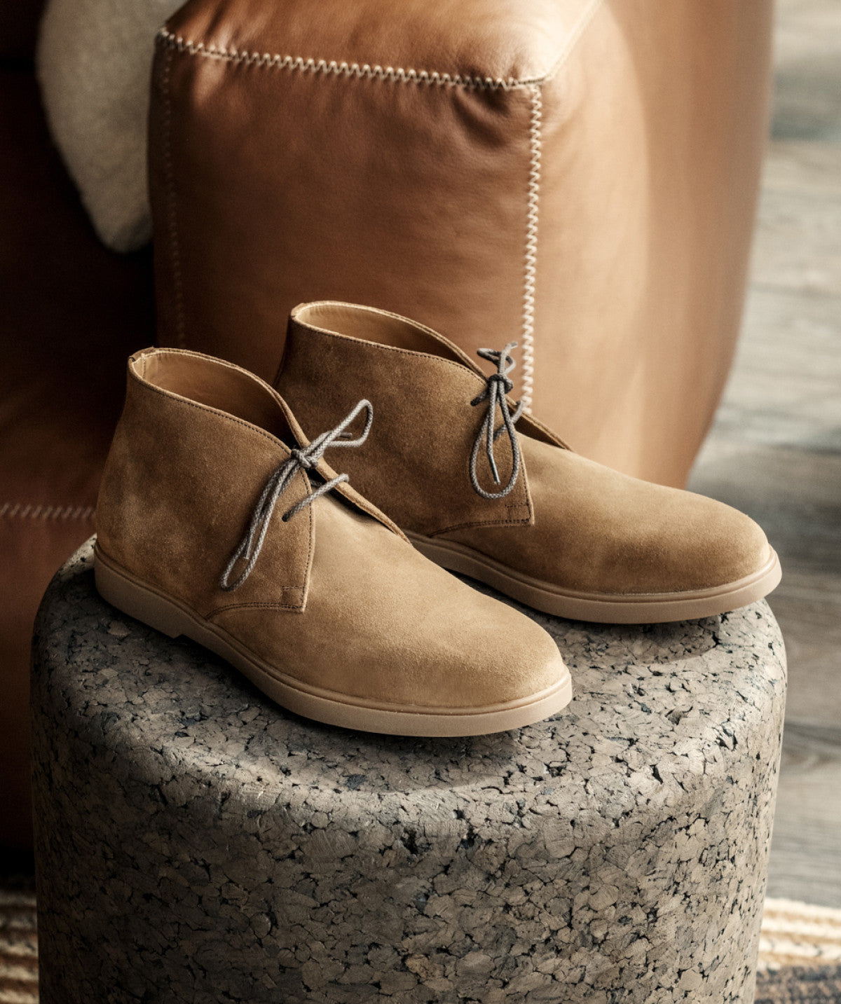 Bottines SAHARA Daim Camel