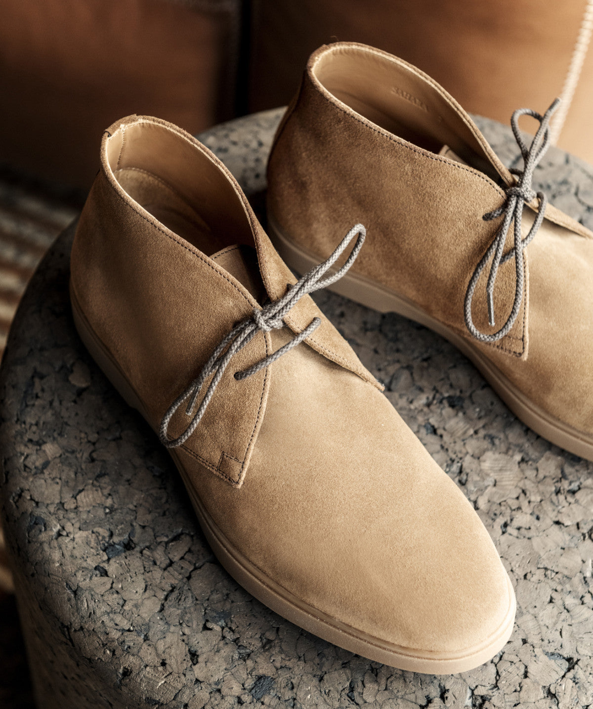 Bottines SAHARA Daim Camel