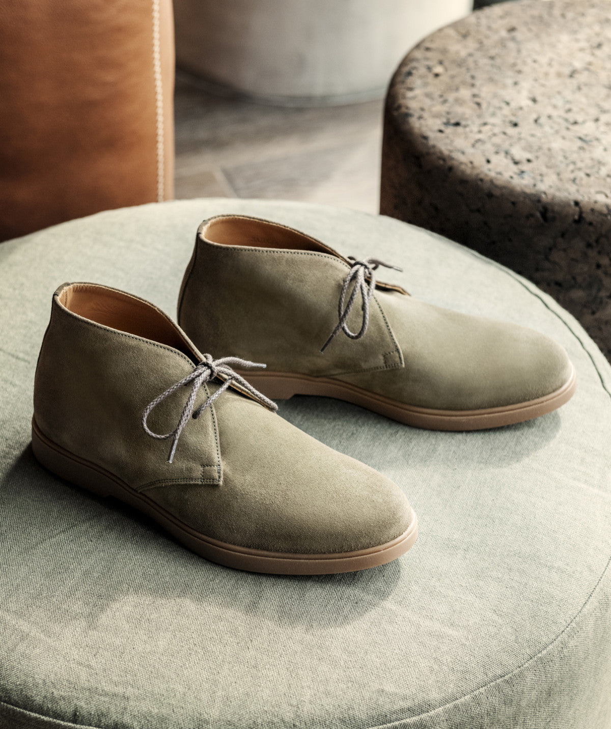 Bottines SAHARA Daim Olive