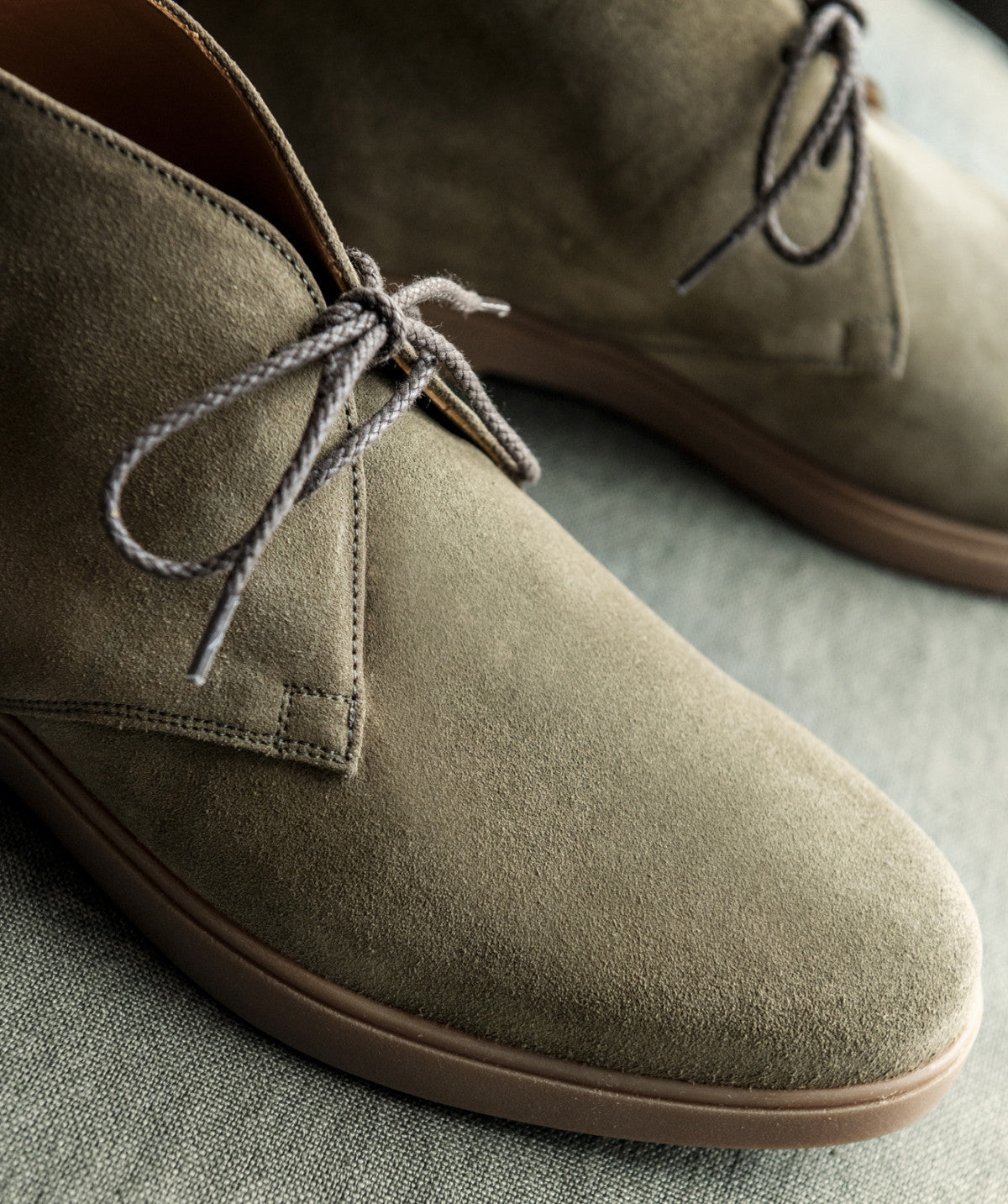 Bottines SAHARA Daim Olive