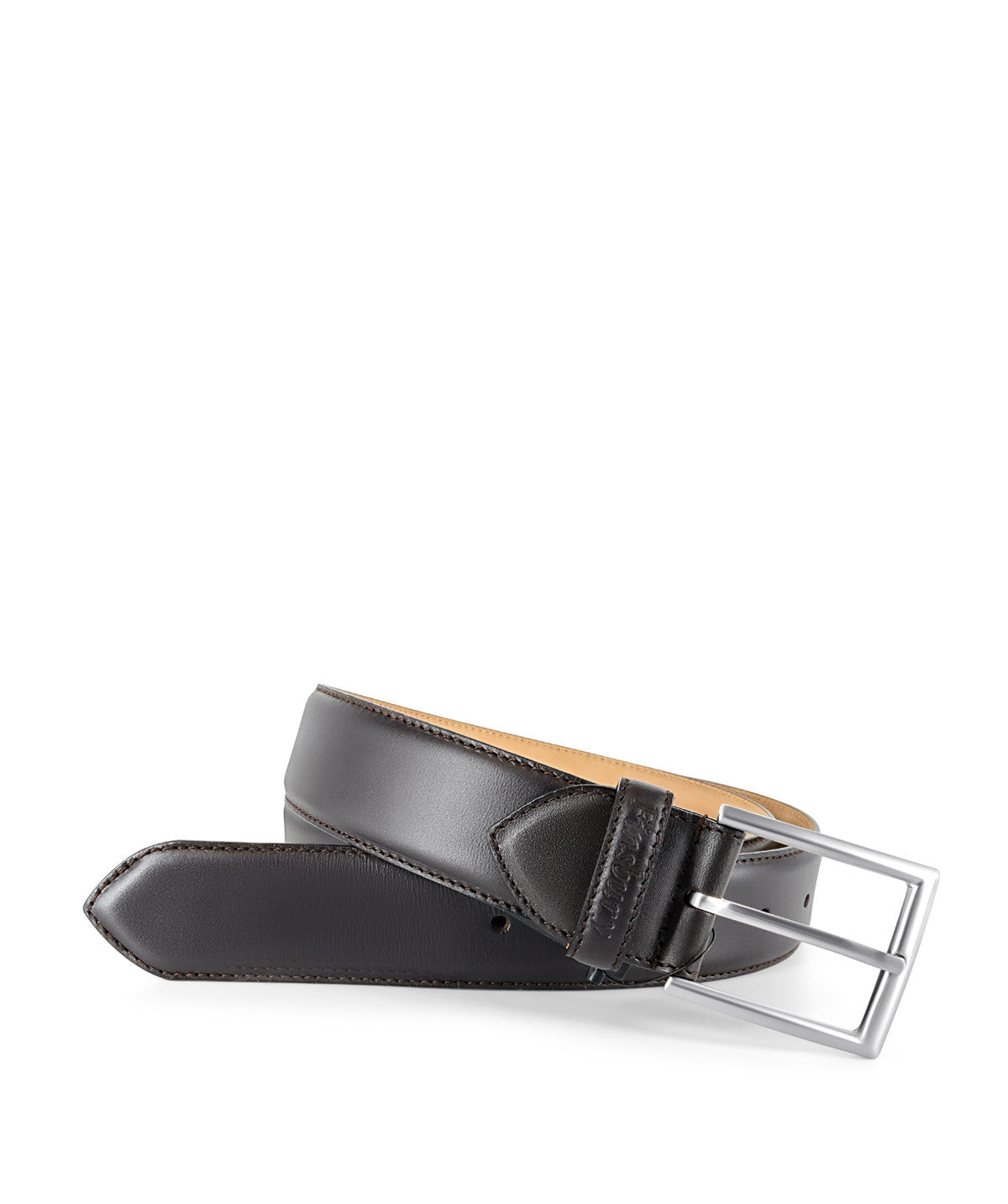 Patinated Gray Leather Belt (new model)