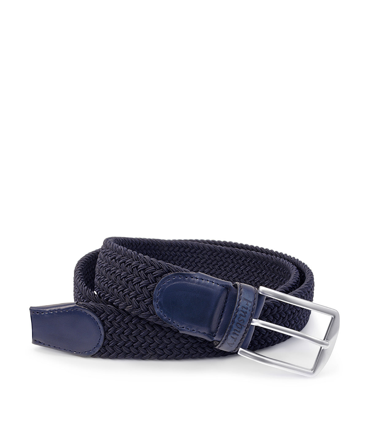 Ceinture Tressée Bleu Marine
