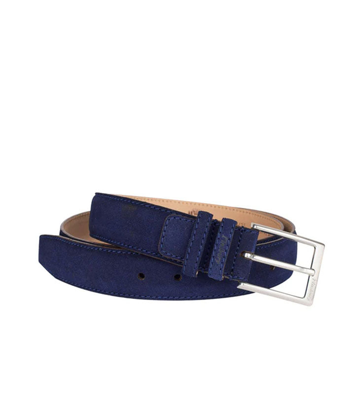 Ceinture estivale daim Bleu marine