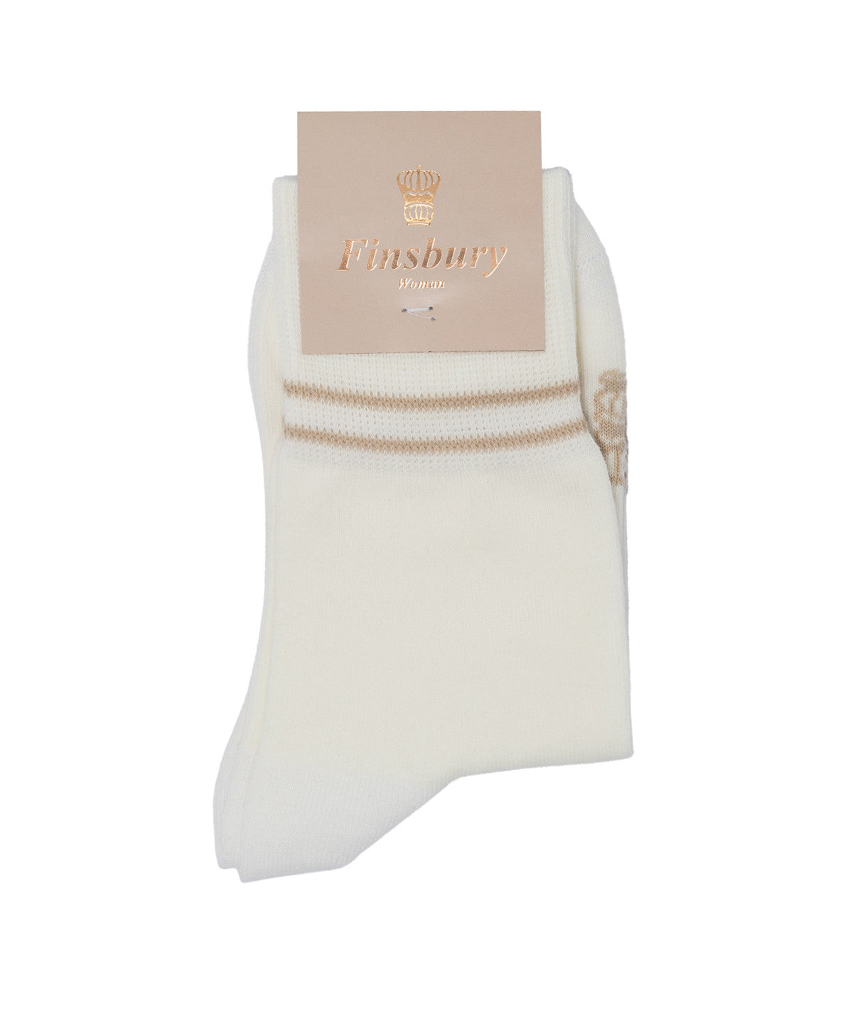 Audrey Ivory Mid-Calf Socks