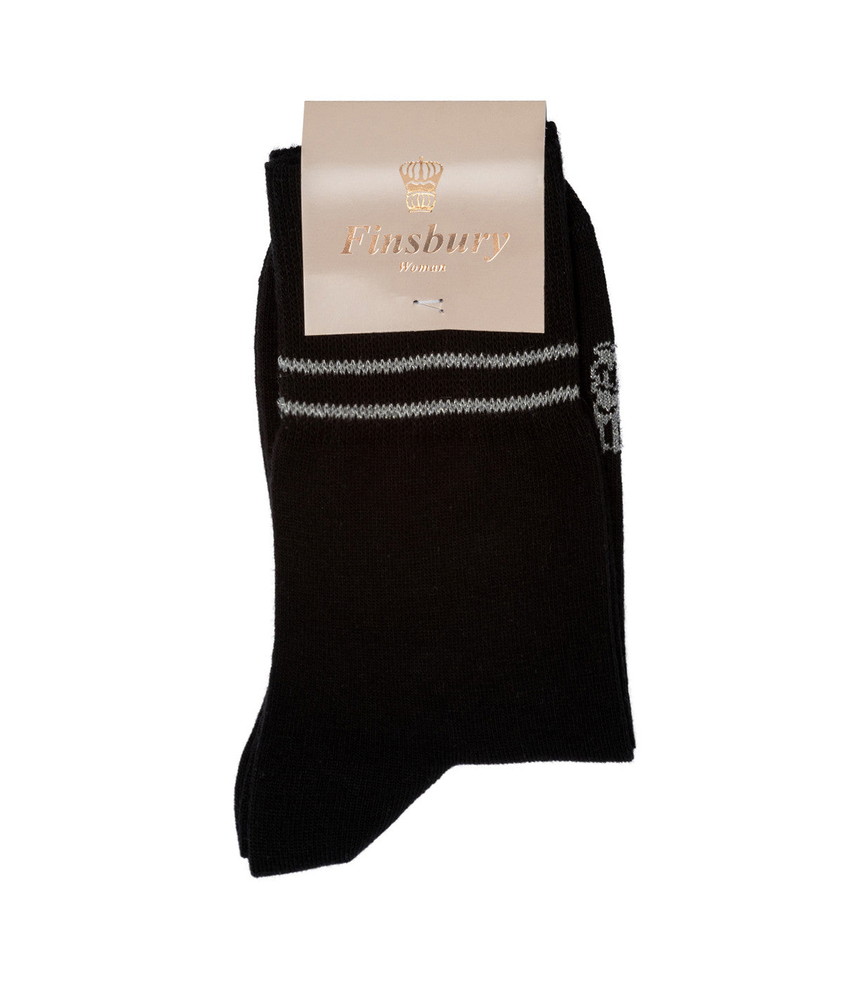 Audrey Black Mid-Calf Socks
