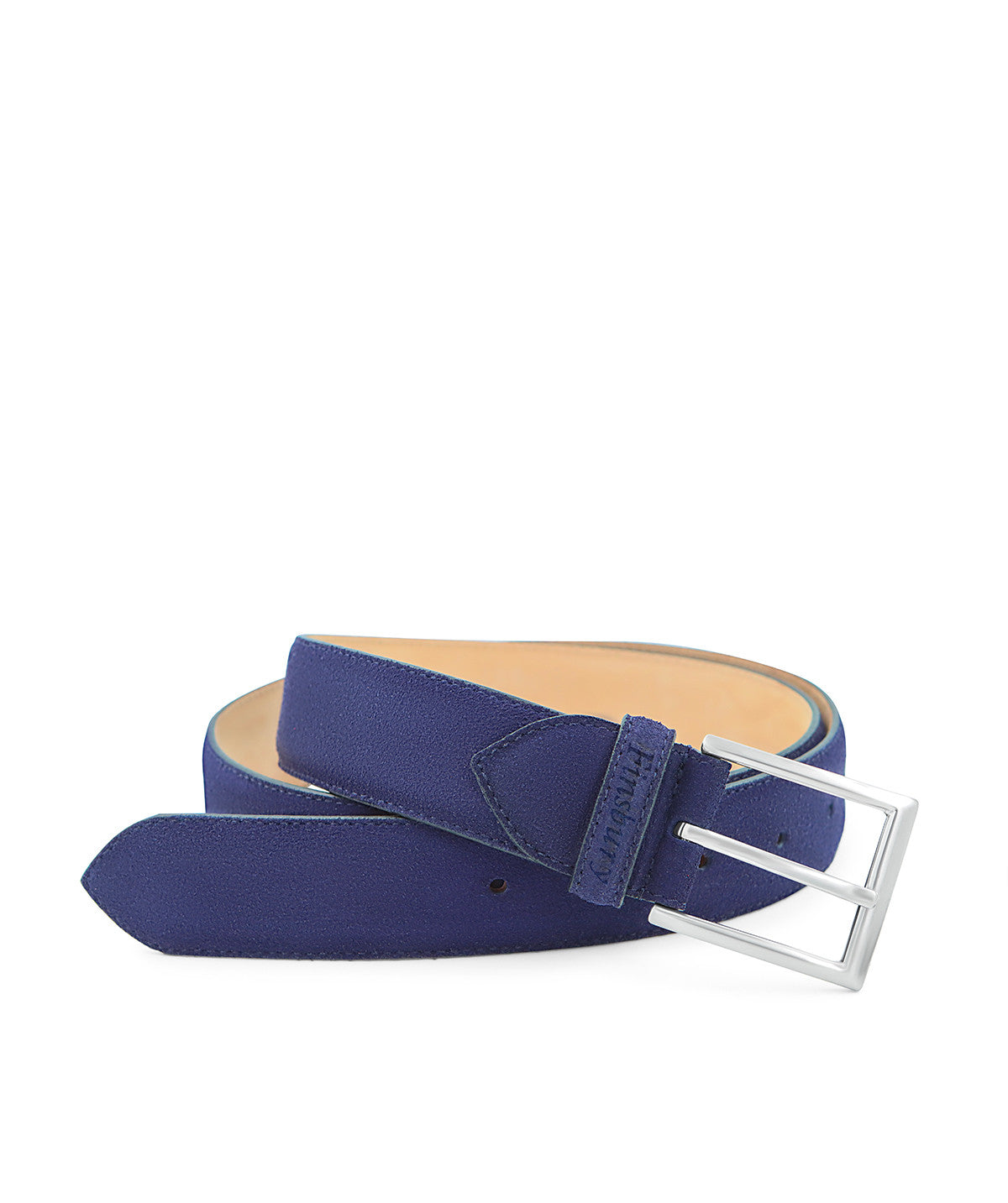 Electric Blue Suede Belt