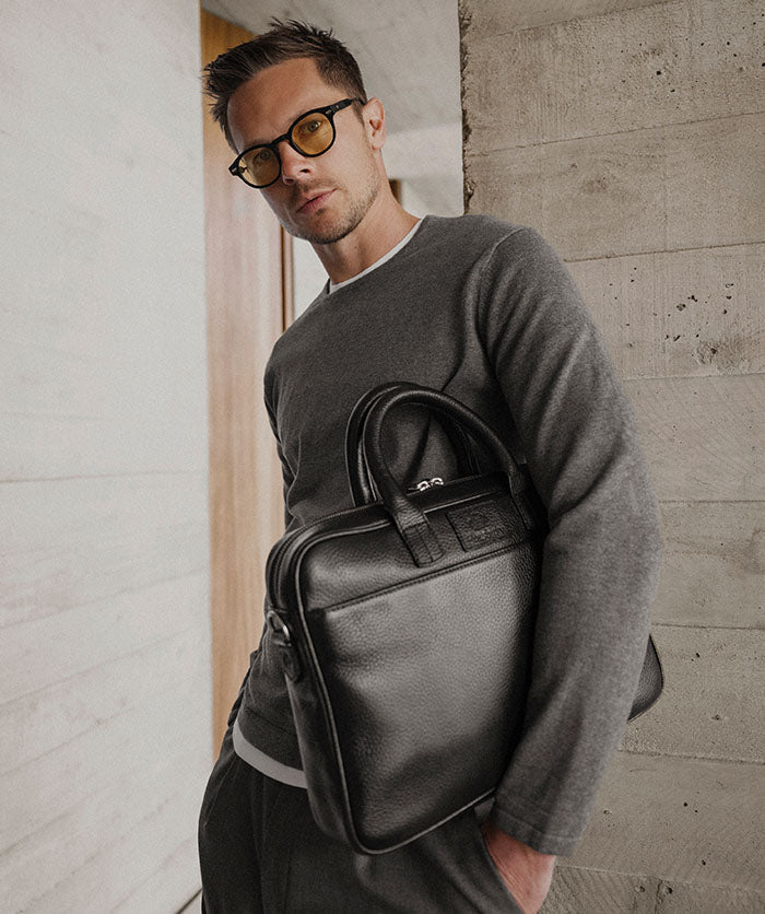 Mallette Grainée Noir