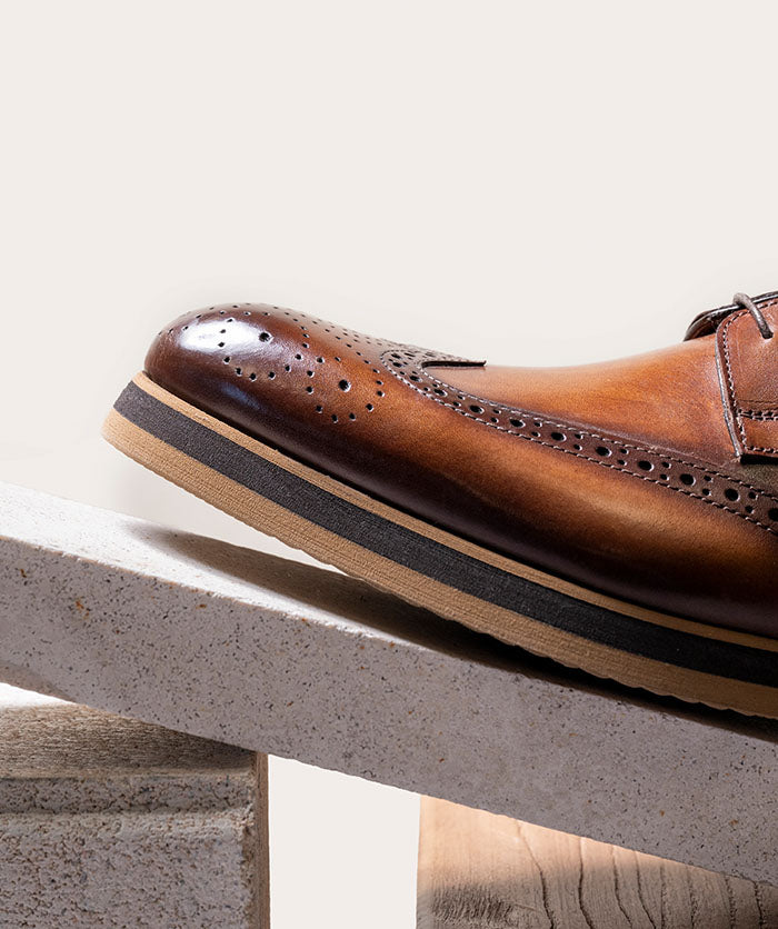 Derby ELIAS Marron Patine