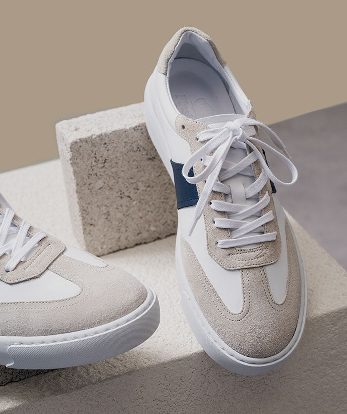 Sneakers LEO Blanc et Bleu