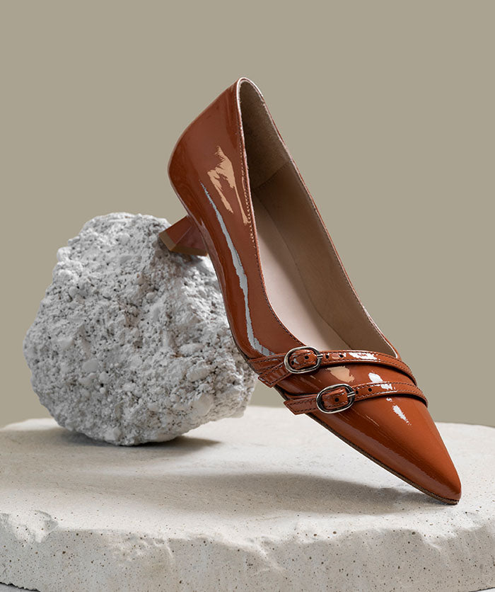 Escarpins NOEMIE Cognac