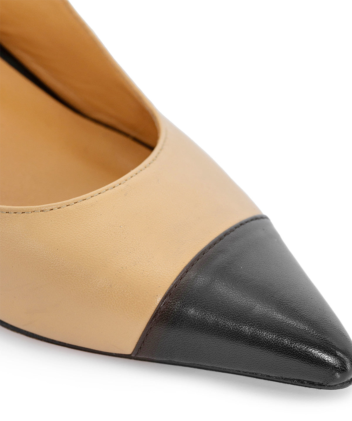 CAPRI Beige and Black Pumps