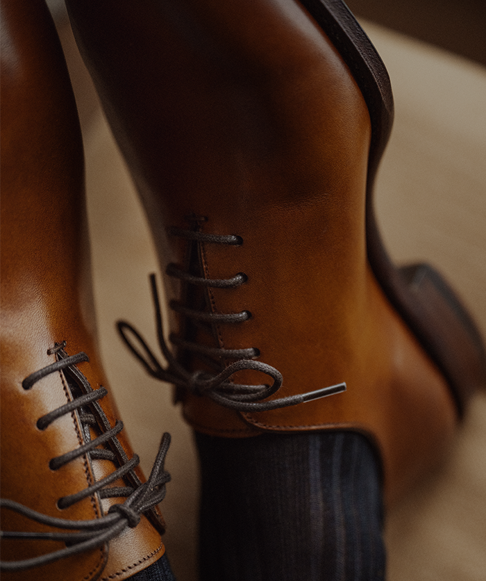 Richelieu GIULIA Marron Patiné