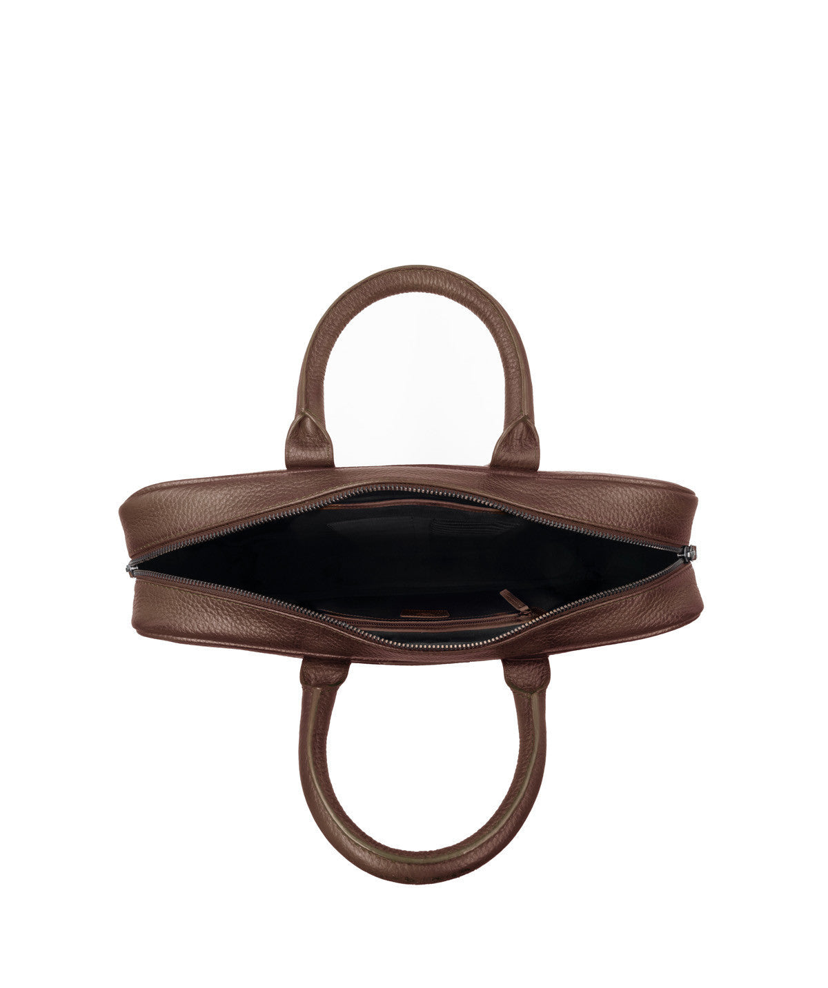 Mallette Grainée Marron Foncé