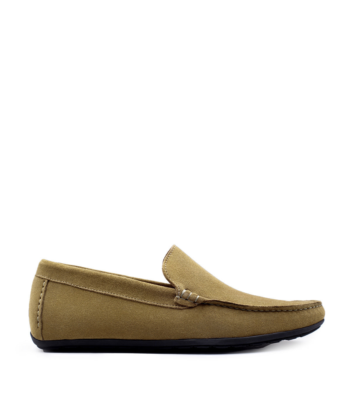 DANDY Khaki Suede Calfskin Moccasin
