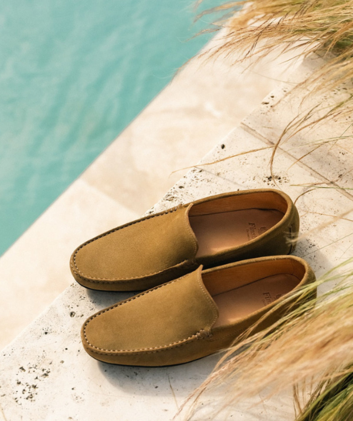 DANDY Khaki Suede Calfskin Moccasin