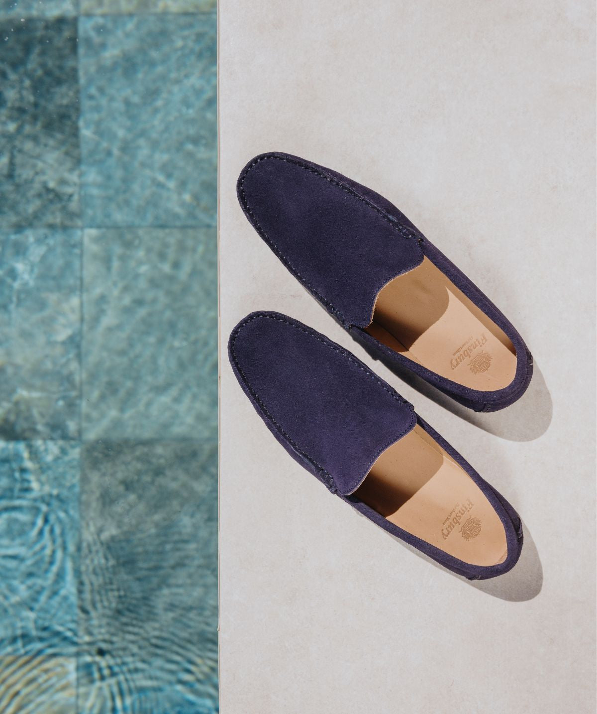 Mocassin DANDY Veau Velours Bleu Marine
