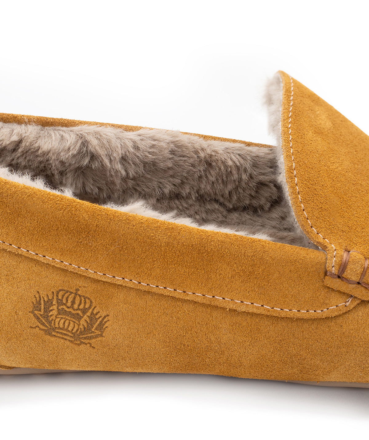 Pantoufle Fourrée HOMS Daim Marron Clair