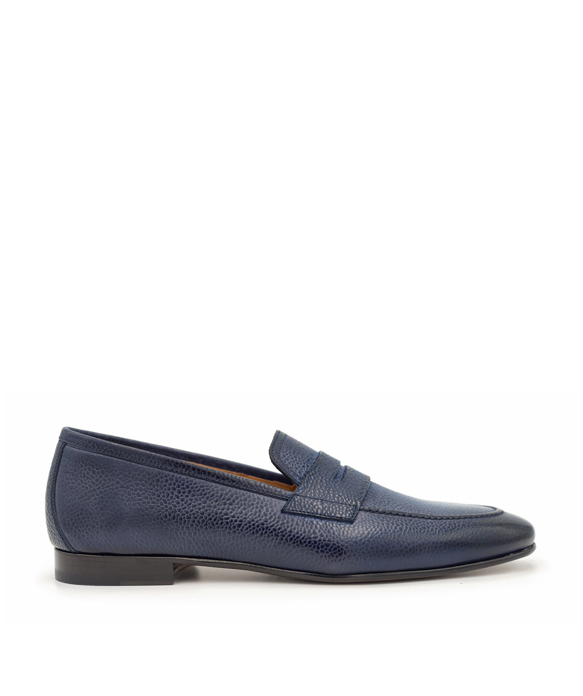 Mocassin MARKOS Grainé Bleu Patiné
