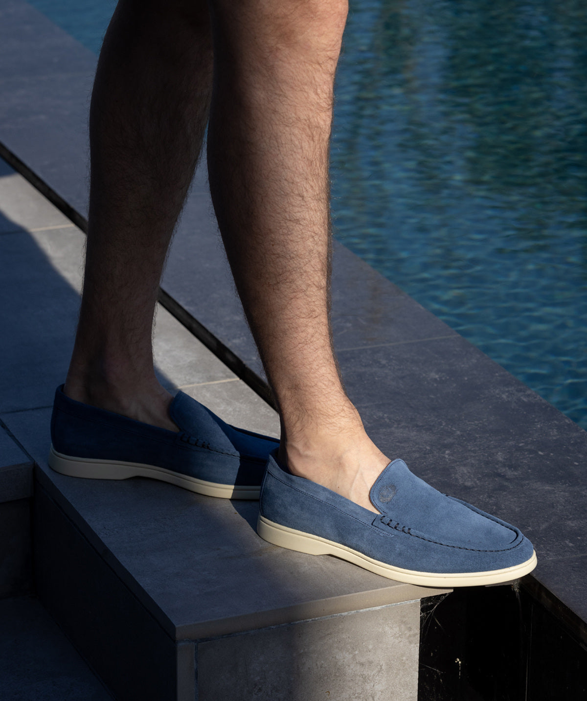 Mocassin MONACO Daim Bleu