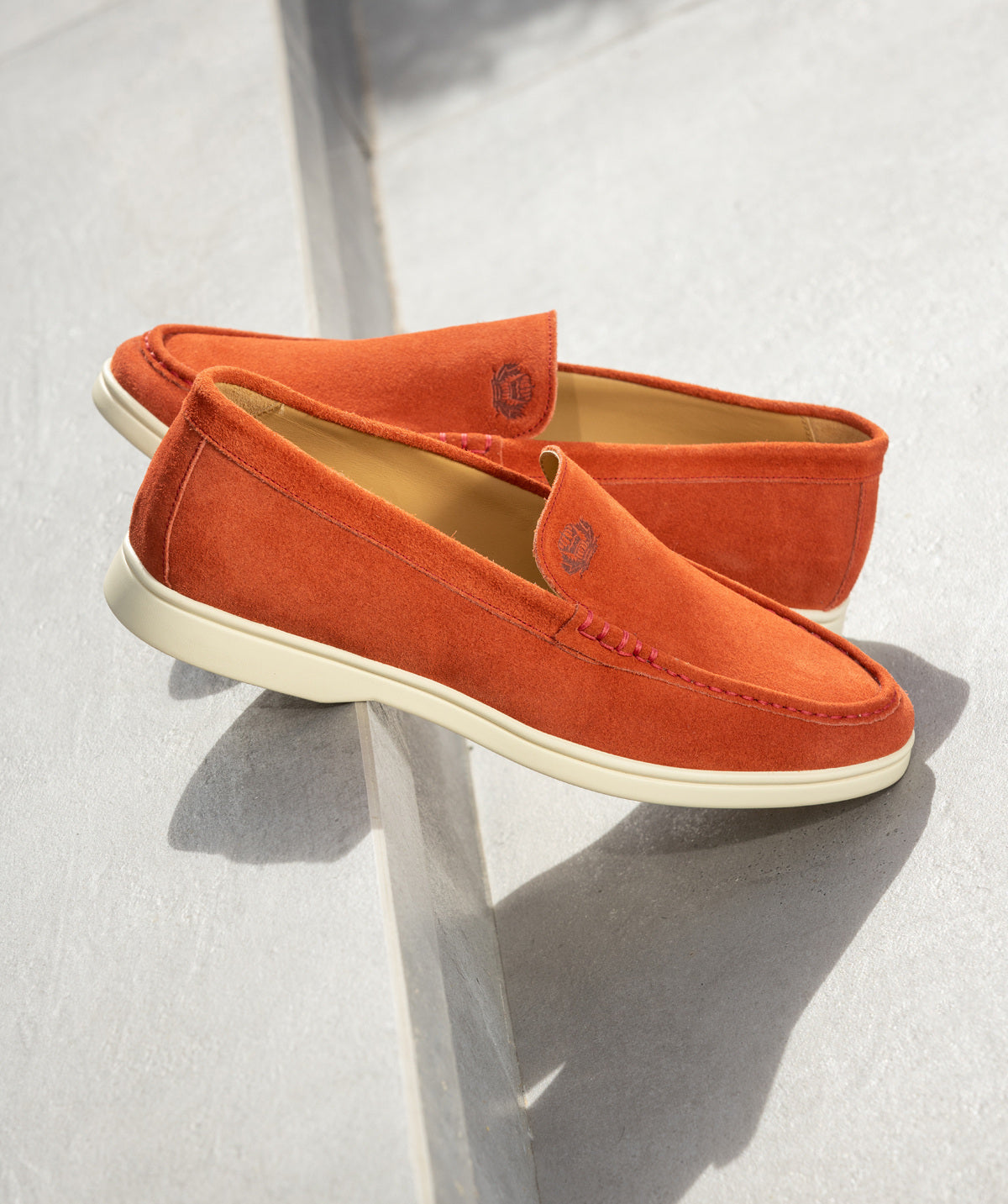 MONACO Brick Suede Moccasin