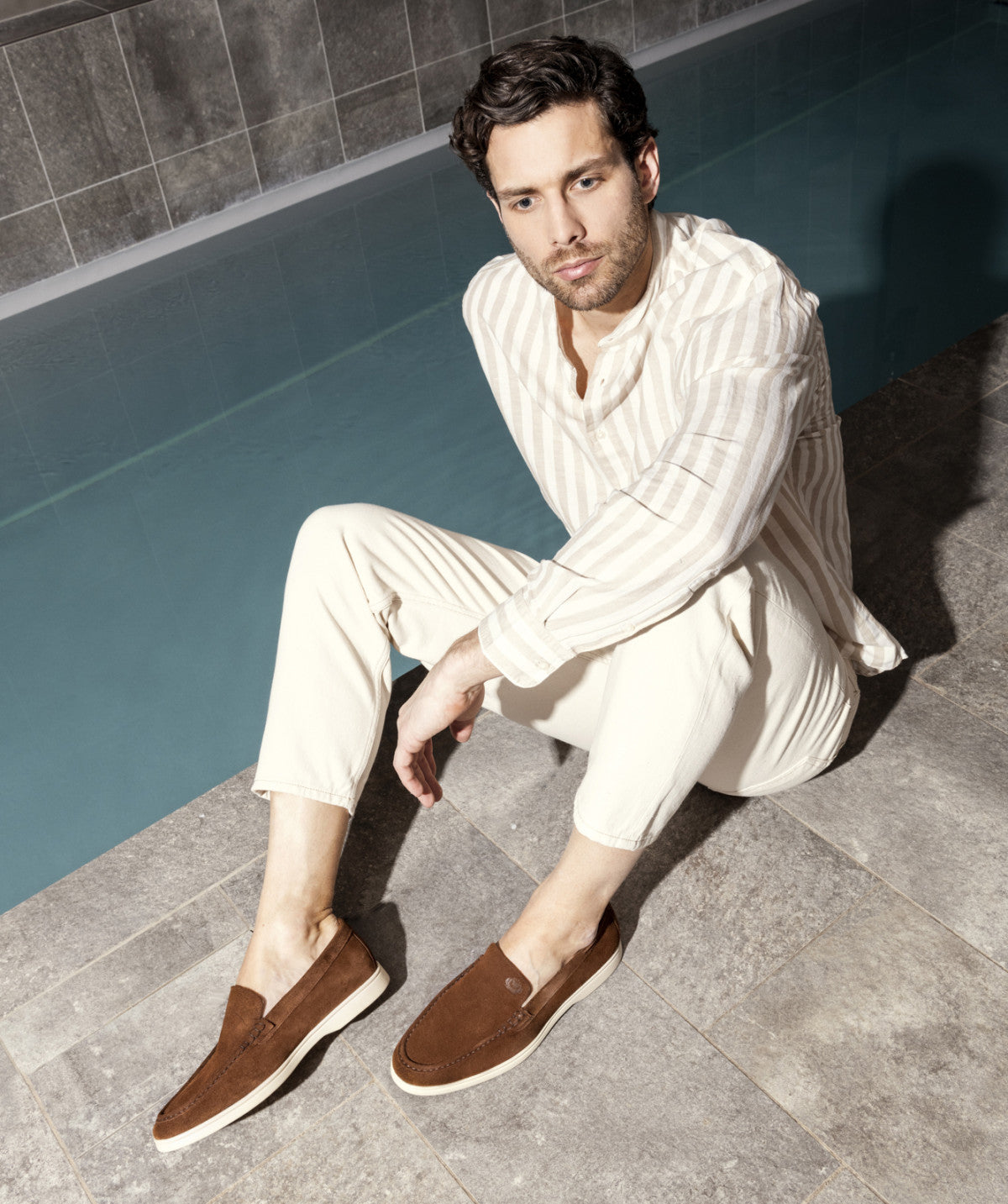 Mocassin MONACO Daim Marron