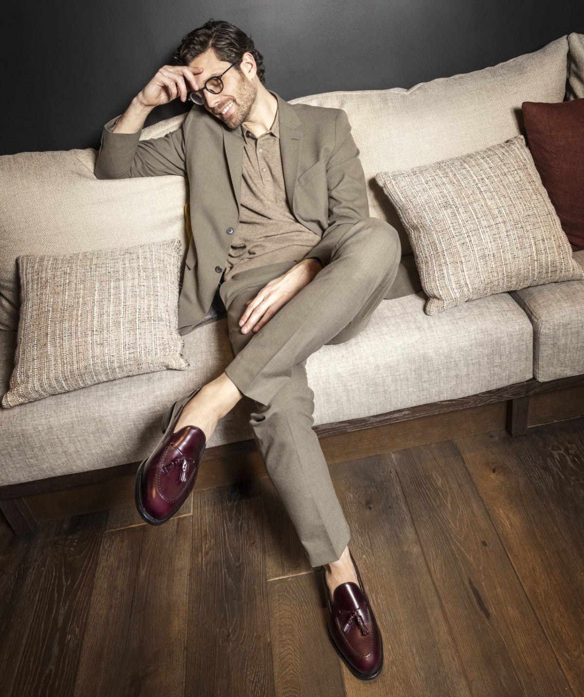 Mocassin OLDEN Bordeaux Lisse