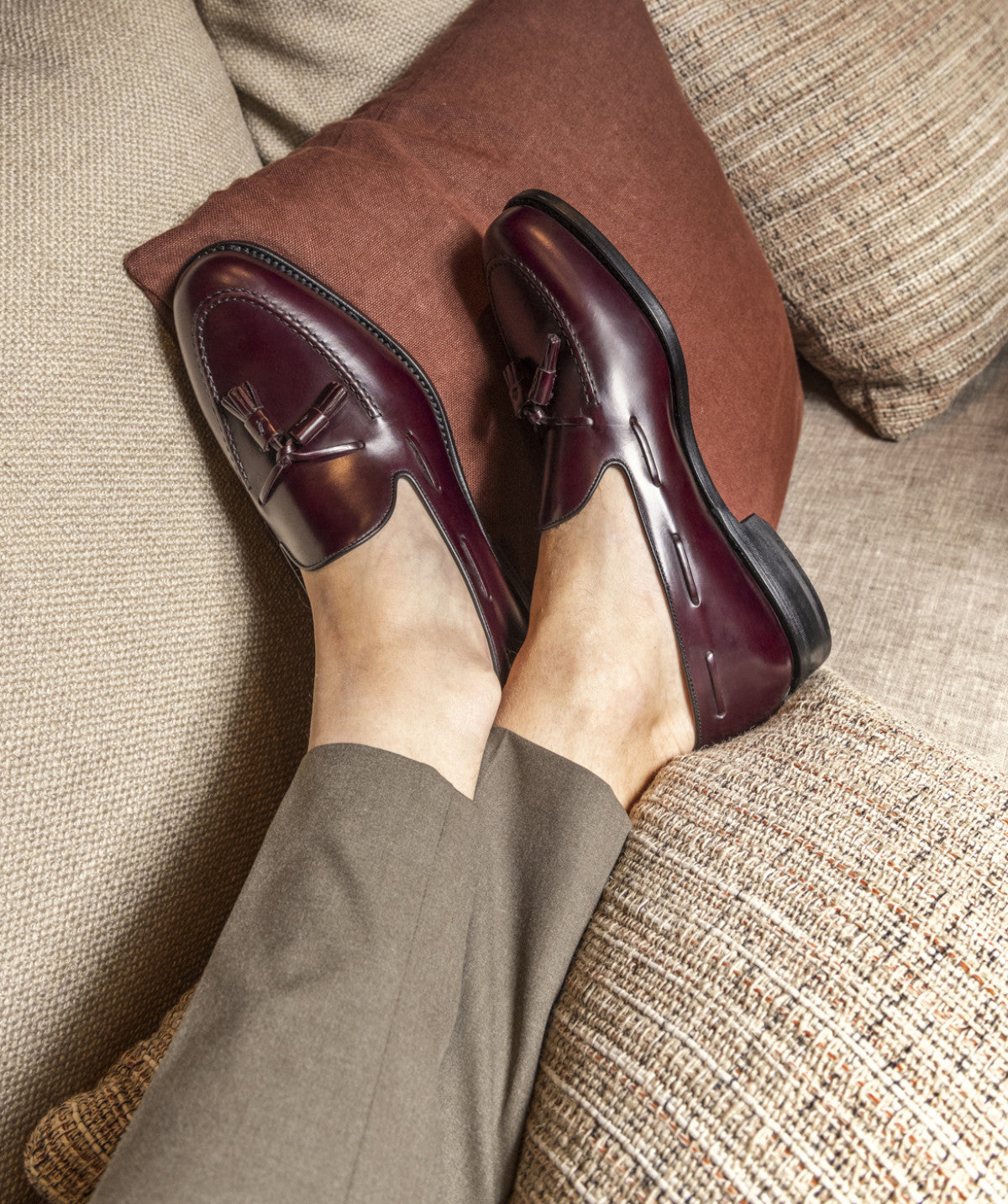 Mocassin OLDEN Bordeaux Lisse