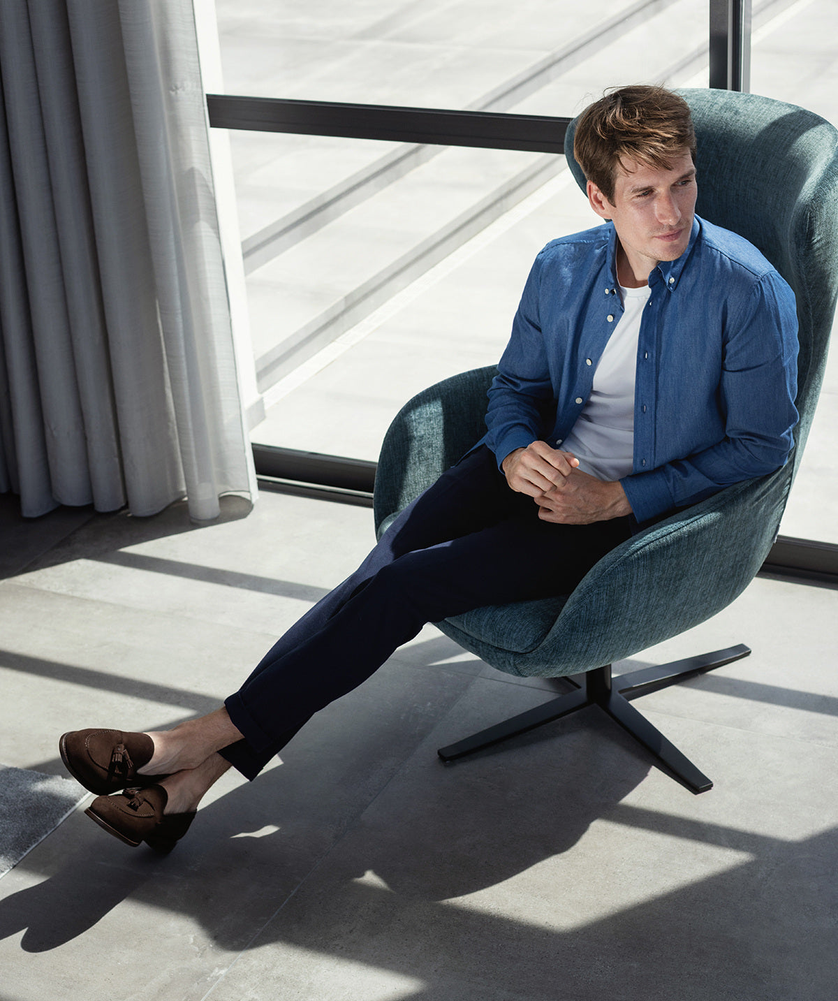 Mocassin OLDEN Daim Marron