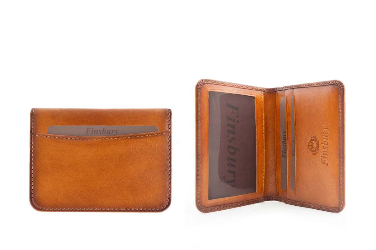 Porte-cartes à Deux Volets Gold